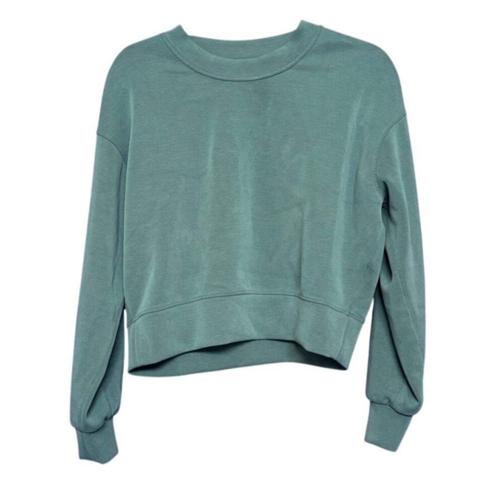 Lululemon Softstreme Perfectly Oversized Cropped Crew Sweatshirt Top Shirt